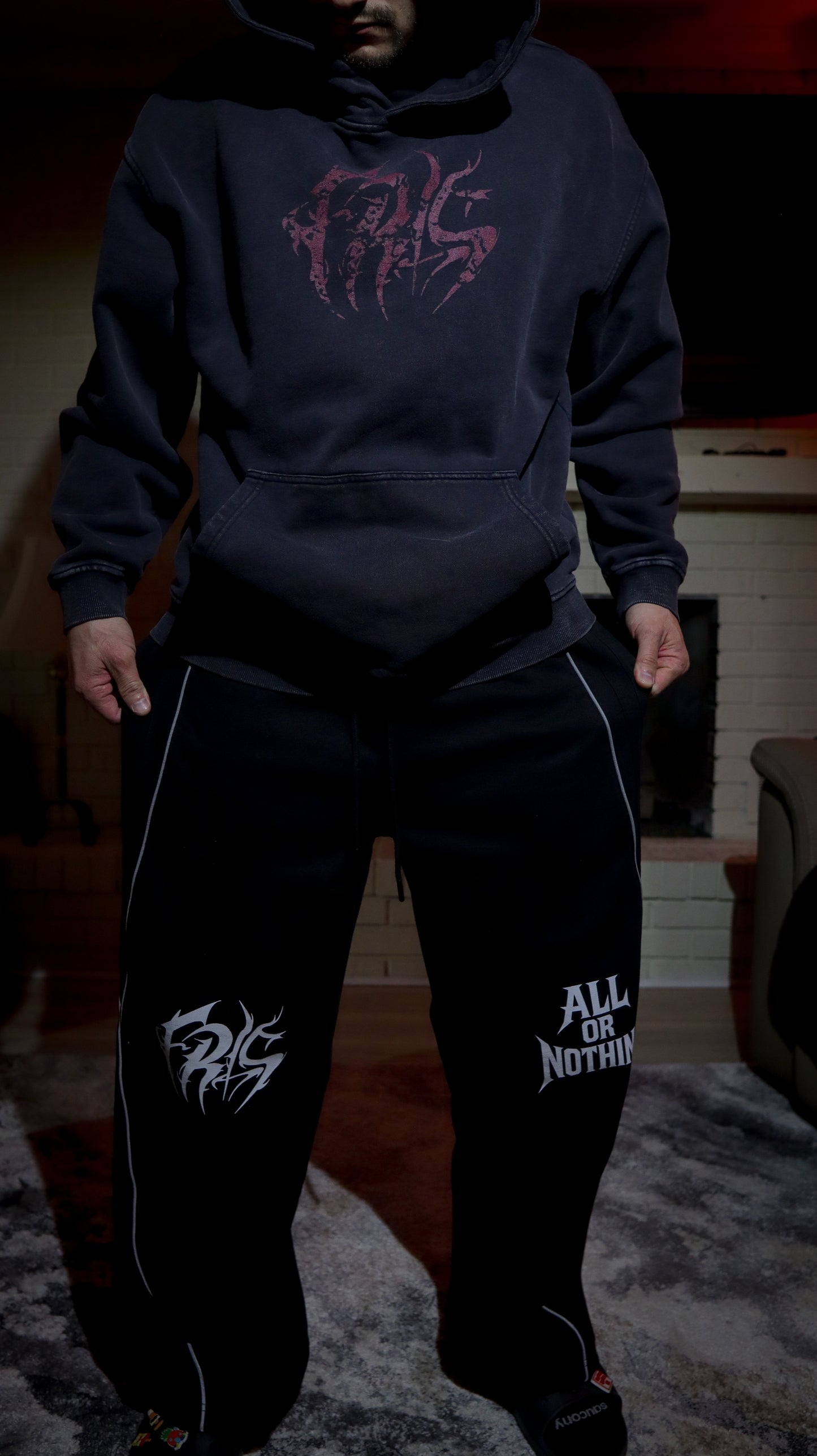 FRLS AON STRAIGHT LEG BAGGY FIT SWEATPANTS -3M REFLECTIVE