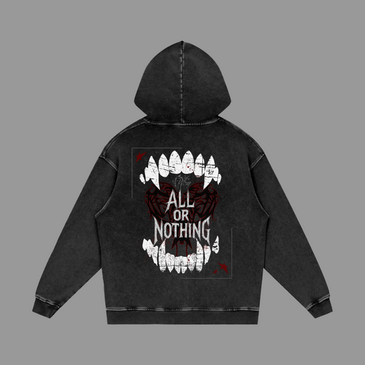 SNOW WASH OVERSIZED FRLS ALL OR NOTHING HOODIE