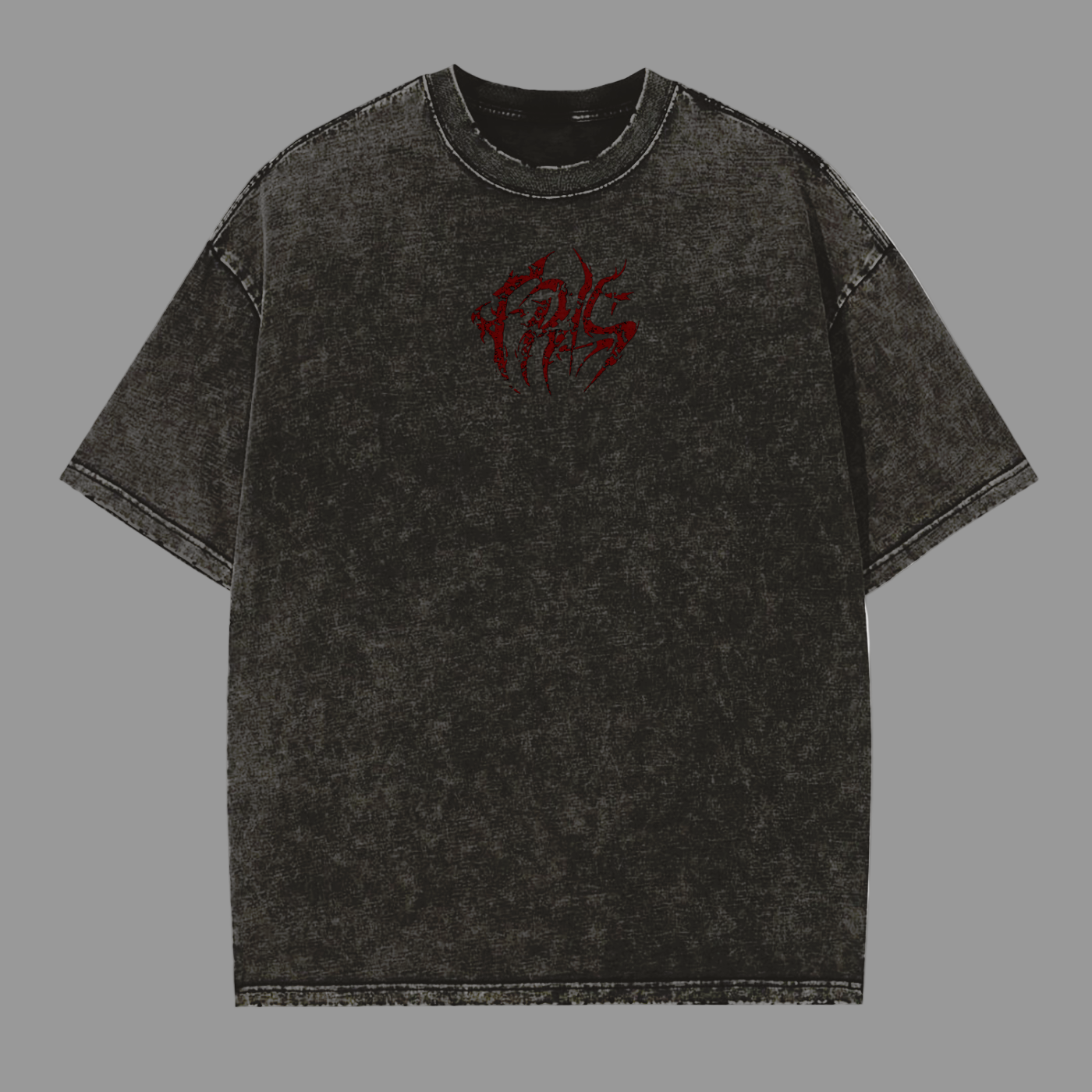 VINTAGE WASH DISTRESSED FRLS AON OVERSIZED TEE