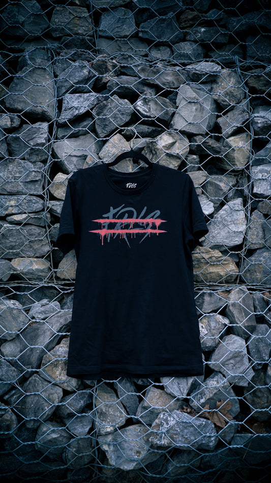 FRLS "grit" split logo athletic fit tee