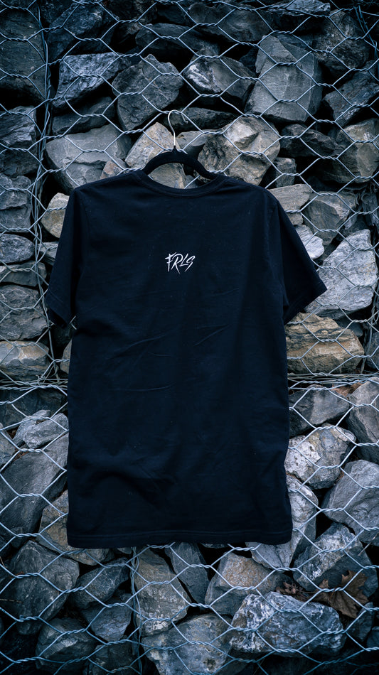 FRLS "grit" split logo athletic fit tee