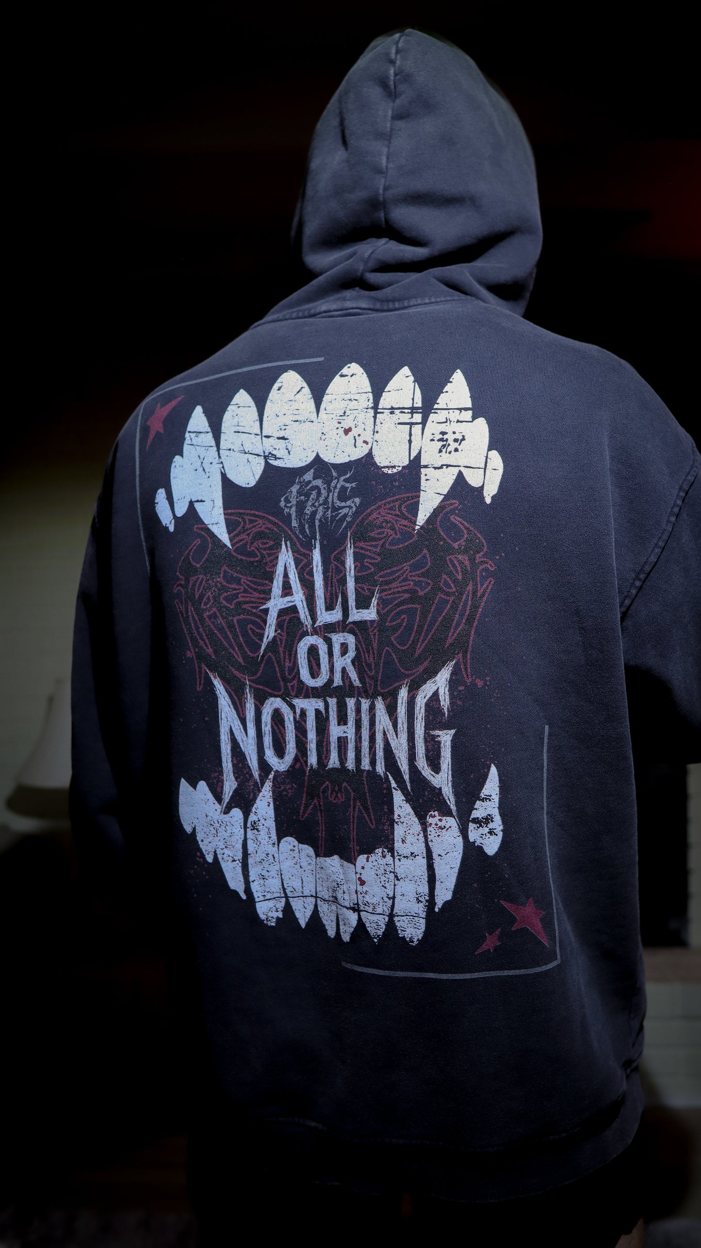 SNOW WASH OVERSIZED FRLS ALL OR NOTHING HOODIE