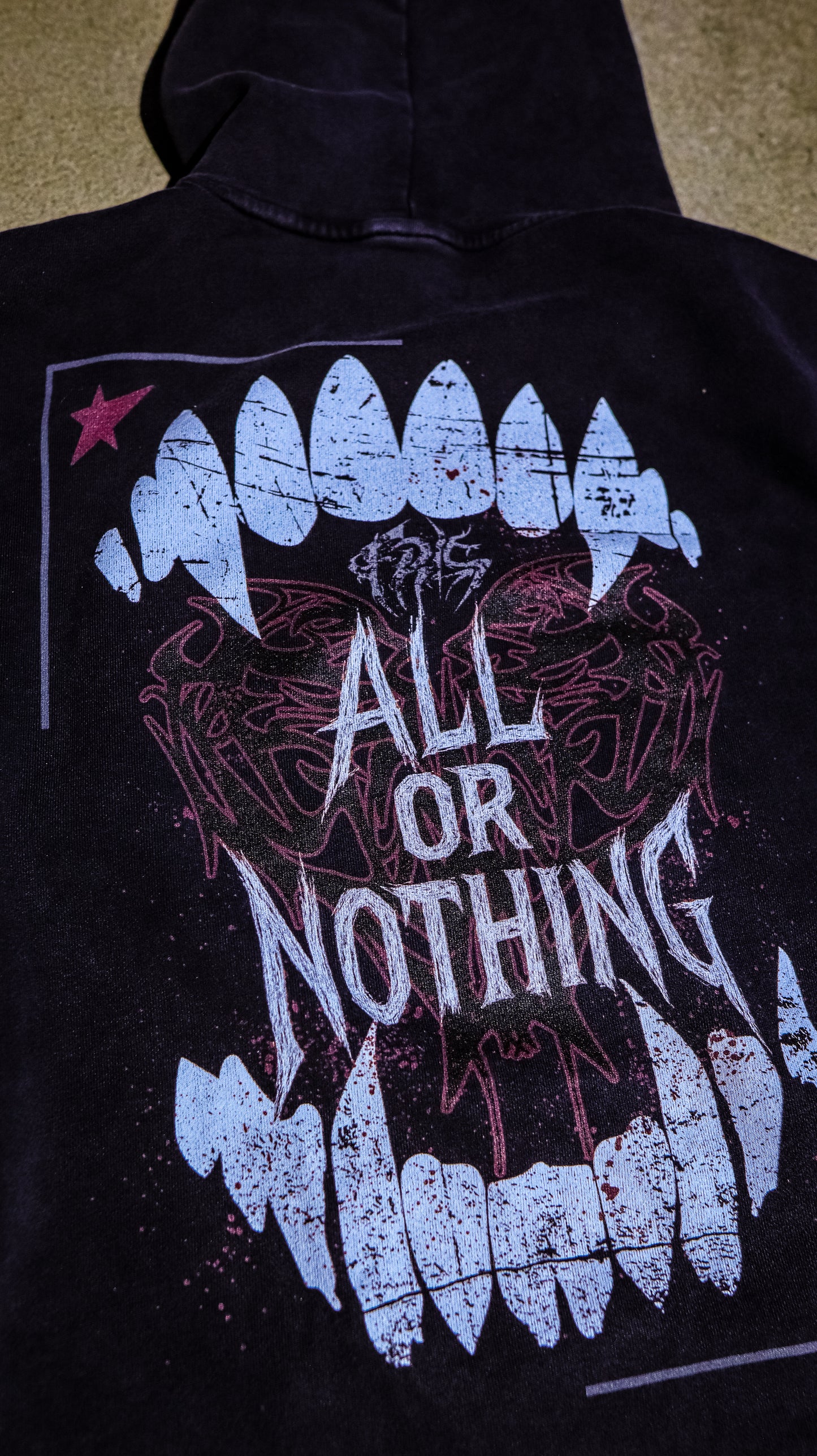 SNOW WASH OVERSIZED FRLS ALL OR NOTHING HOODIE